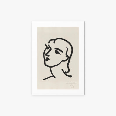 Nadia dai Capelli Lisci - Henri Matisse, opera di Henri Matisse (Art Déco), stampa artistica su carta, 50x70cm