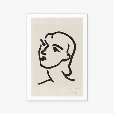 Nadia dai Capelli Lisci - Henri Matisse, opera di Henri Matisse (Art Déco), stampa artistica su carta, 80x115cm