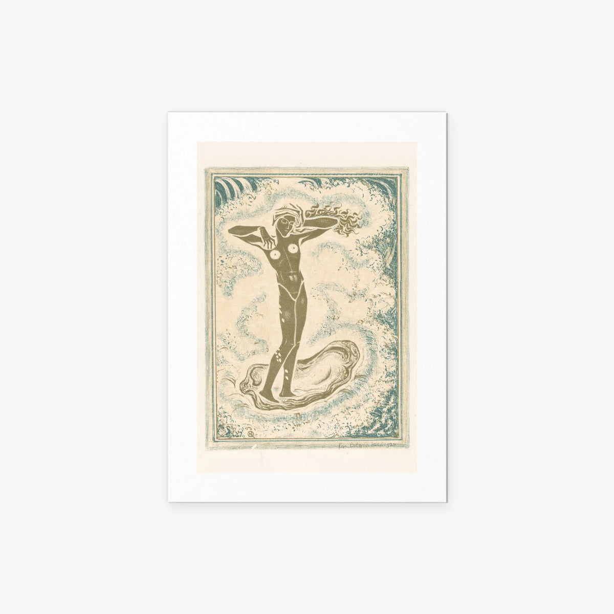 Nascita di Venere - Richard Nicolaüs Roland Holst, opera di Richard Nicolaüs Roland Holst (Art Nouveau), stampa artistica su carta, 50x70cm