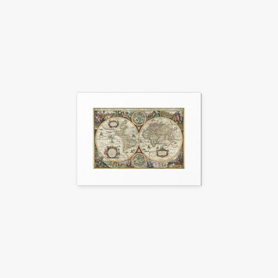 Nova Totius Terrarum Orbis Tabula - Melchior Tavernier II, opera di Melchior Tavernier II (Illustrazione), stampa artistica su carta, 40x30cm