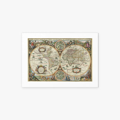 Nova Totius Terrarum Orbis Tabula - Melchior Tavernier II, opera di Melchior Tavernier II (Illustrazione), stampa artistica su carta, 70x50cm