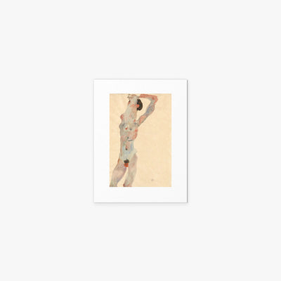 Nudo Maschile - Egon Schiele, opera di Egon Schiele (Espressionismo), stampa artistica su carta, 30x40cm