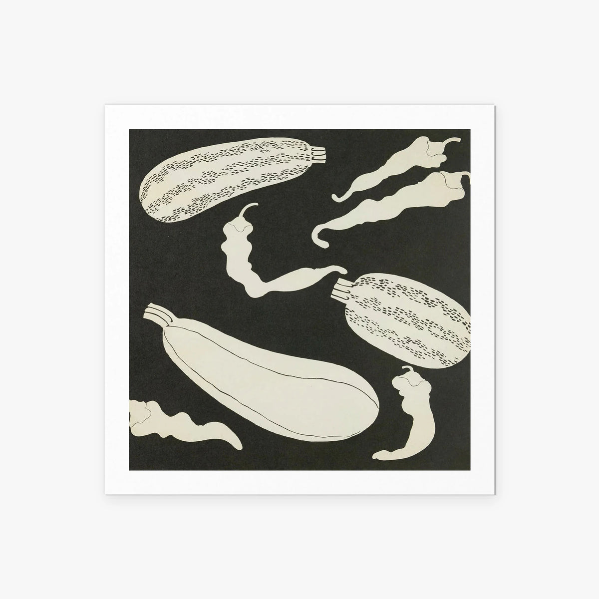 Ortaggi, Tav. 10 - Elena Pavlovna Gertik, opera di Elena Pavlovna Gertik (Illustrazione), stampa artistica su carta, 60x60cm