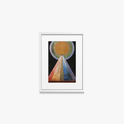 Pala d'Altare n. 1, Gruppo X - Hilma af Klint, opera di Hilma af Klint (Astrattismo), stampa con passepartout e cornice bianca, 30x40cm