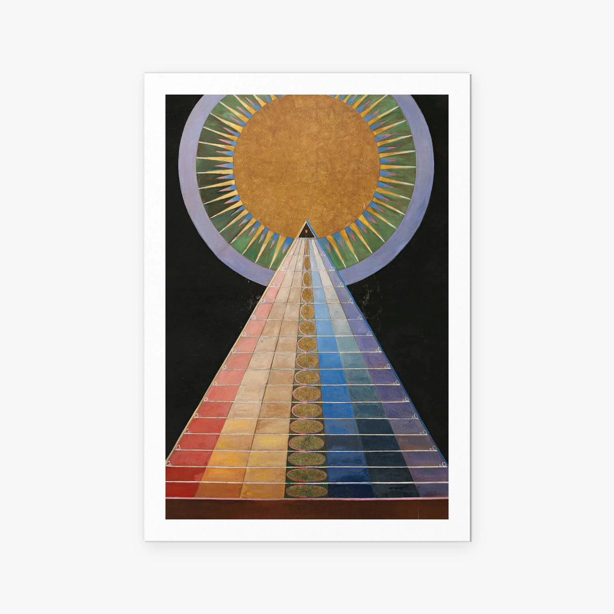 Pala d'Altare n. 1, Gruppo X - Hilma af Klint, opera di Hilma af Klint (Astrattismo), stampa artistica su carta, 80x115cm