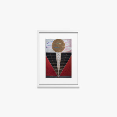 Pala d'Altare n. 2, Gruppo X - Hilma af Klint, opera di Hilma af Klint (Astrattismo), stampa con passepartout e cornice bianca, 30x40cm