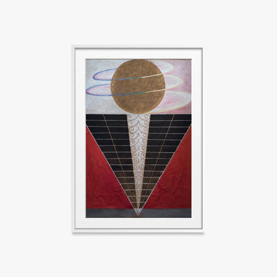 Pala d'Altare n. 2, Gruppo X - Hilma af Klint, opera di Hilma af Klint (Astrattismo), stampa con passepartout e cornice bianca, 60x85cm