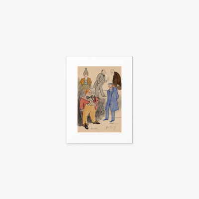 Paul Fugère e Lérand in Scena - Yves Marevéry, opera di Yves Marevéry (Illustrazione), stampa artistica su carta, 30x40cm