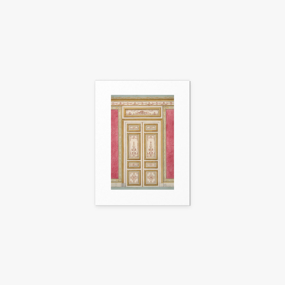 Porta Doppia in Stile Rococò - Jules-Edmond-Charles Lachaise, opera di Jules-Edmond-Charles Lachaise (Classici), stampa artistica su carta, 30x40cm