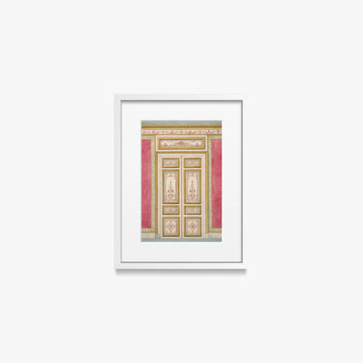 Porta Doppia in Stile Rococò - Jules-Edmond-Charles Lachaise, opera di Jules-Edmond-Charles Lachaise (Classici), stampa con passepartout e cornice bianca, 30x40cm