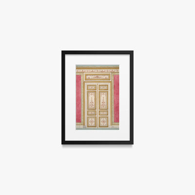 Porta Doppia in Stile Rococò - Jules-Edmond-Charles Lachaise, opera di Jules-Edmond-Charles Lachaise (Classici), stampa con passepartout e cornice nera, 30x40cm
