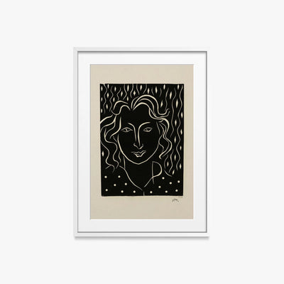 Primavera - Henri Matisse, opera di Henri Matisse (Art Déco), stampa con passepartout e cornice bianca, 50x70cm