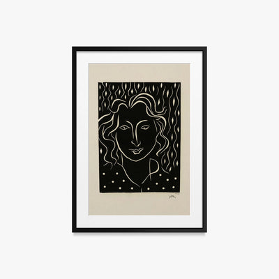 Primavera - Henri Matisse, opera di Henri Matisse (Art Déco), stampa con passepartout e cornice nera, 50x70cm