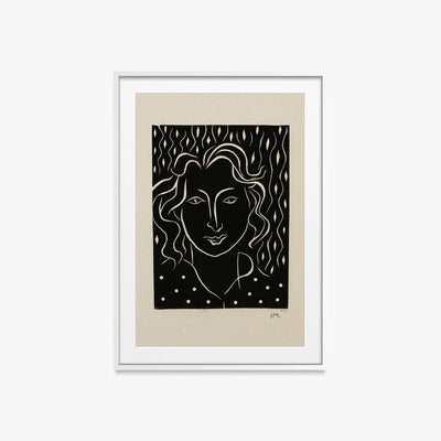 Primavera - Henri Matisse, opera di Henri Matisse (Art Déco), stampa con passepartout e cornice bianca, 60x85cm