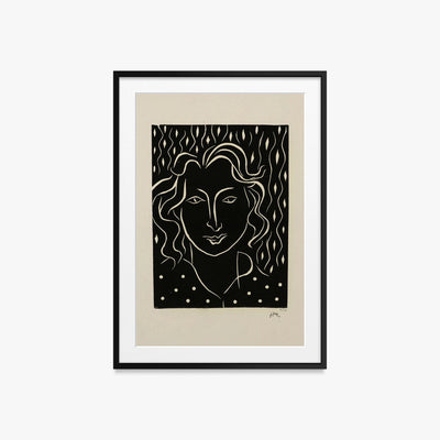 Primavera - Henri Matisse, opera di Henri Matisse (Art Déco), stampa con passepartout e cornice nera, 60x85cm