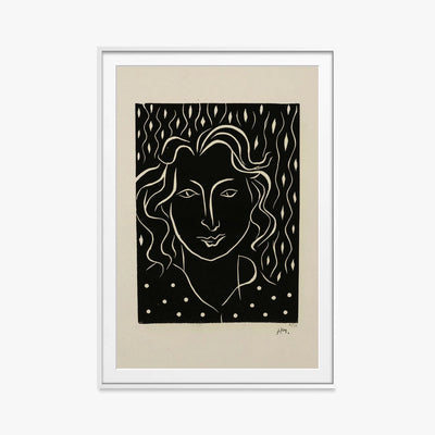 Primavera - Henri Matisse, opera di Henri Matisse (Art Déco), stampa con passepartout e cornice bianca, 80x115cm