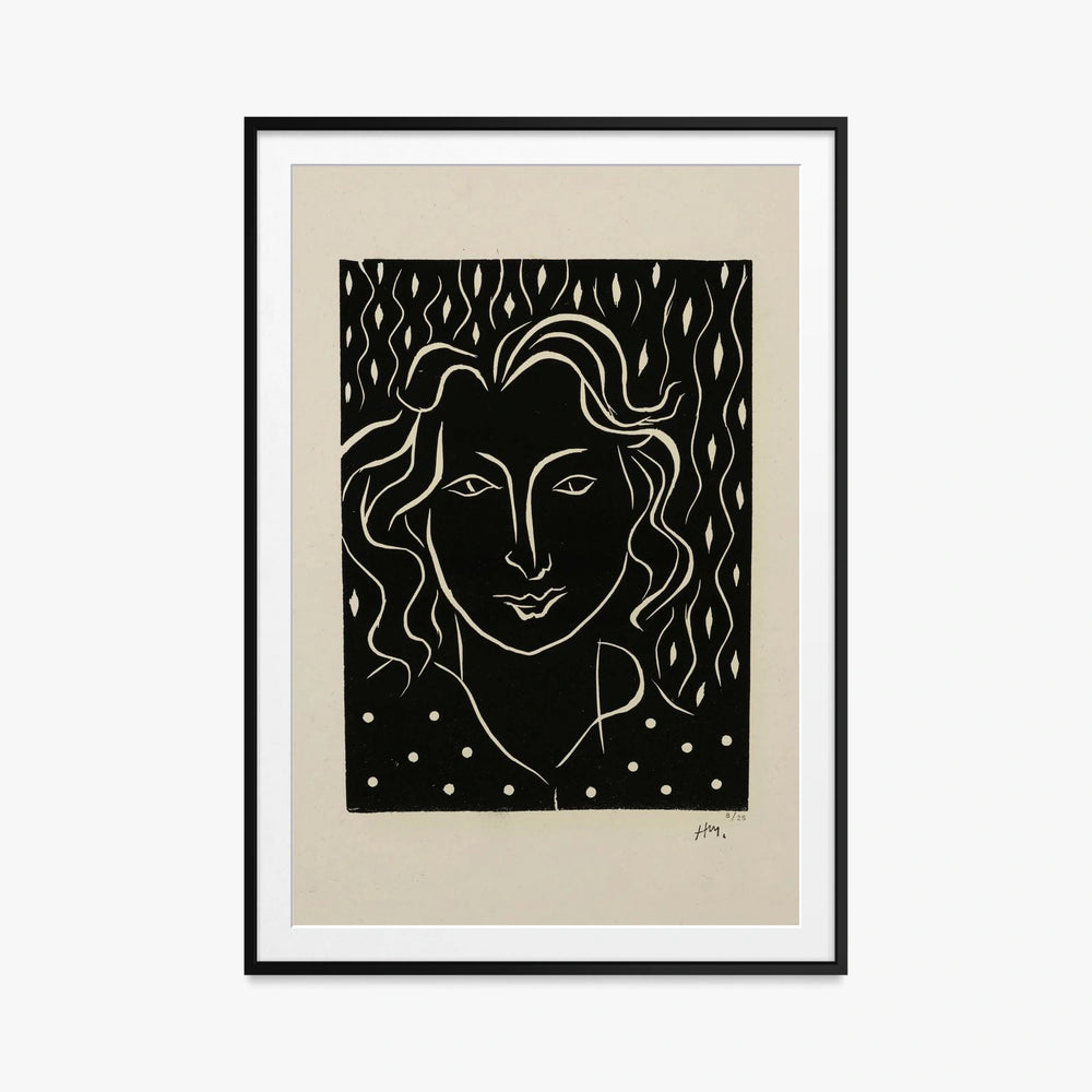 Primavera - Henri Matisse, opera di Henri Matisse (Art Déco), stampa con passepartout e cornice nera, 80x115cm