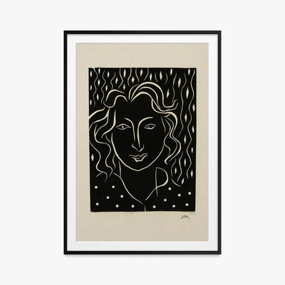 Primavera - Henri Matisse, opera di Henri Matisse (Art Déco), stampa con passepartout e cornice nera, 80x115cm