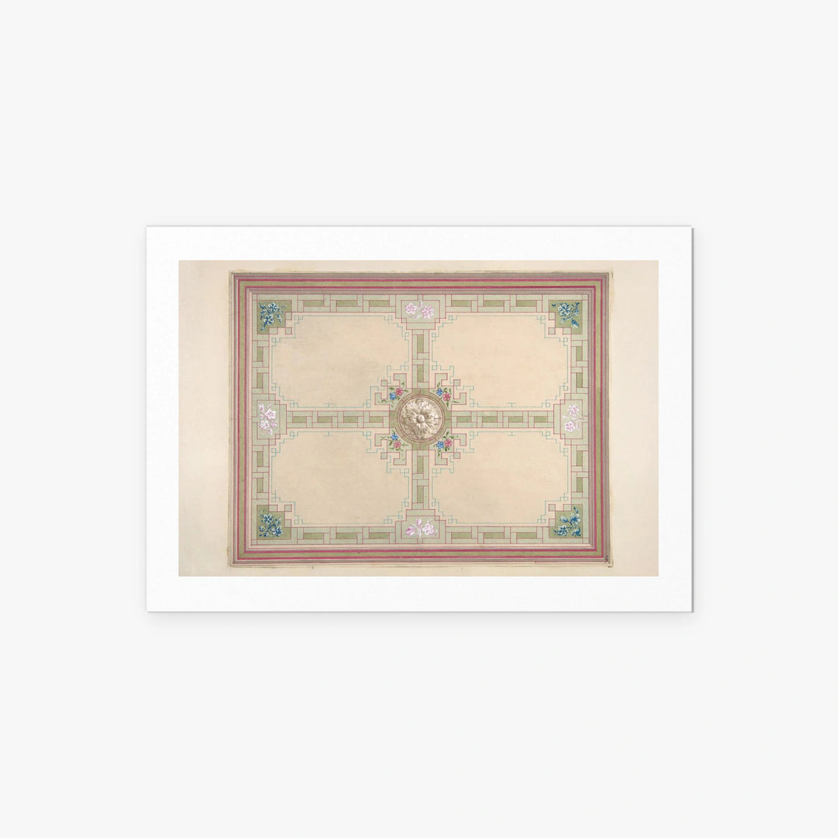 Soffitto con Bordura a Greca - Jules-Edmond-Charles Lachaise, opera di Jules-Edmond-Charles Lachaise (Classici), stampa artistica su carta, 85x60cm
