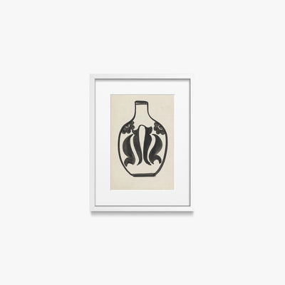 Progetto per un Vaso - Carel Adolph Lion Cachet, opera di Carel Adolph Lion Cachet (Art Nouveau), stampa con passepartout e cornice bianca, 30x40cm