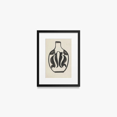 Progetto per un Vaso - Carel Adolph Lion Cachet, opera di Carel Adolph Lion Cachet (Art Nouveau), stampa con passepartout e cornice nera, 30x40cm