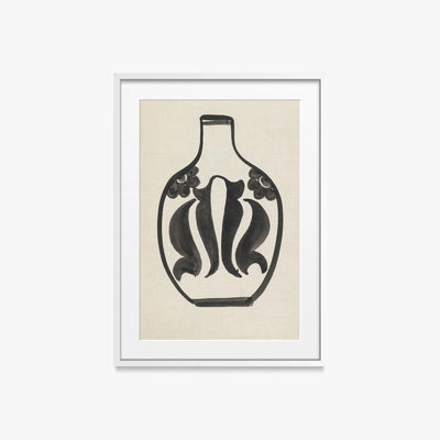 Progetto per un Vaso - Carel Adolph Lion Cachet, opera di Carel Adolph Lion Cachet (Art Nouveau), stampa con passepartout e cornice bianca, 50x70cm