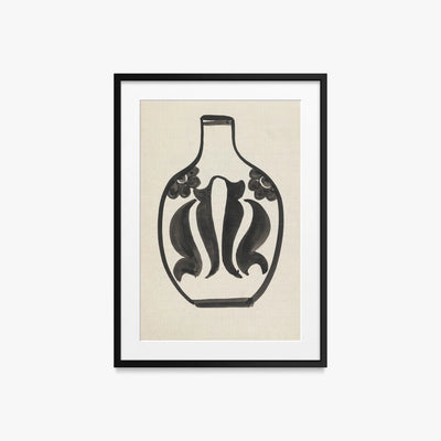 Progetto per un Vaso - Carel Adolph Lion Cachet, opera di Carel Adolph Lion Cachet (Art Nouveau), stampa con passepartout e cornice nera, 50x70cm