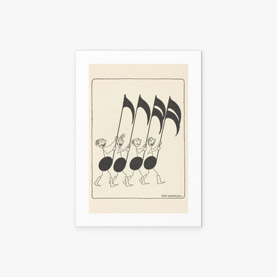 Rime Musicali, Tav. 5 - Dic Loscalzo, opera di Dic Loscalzo (Illustrazione), stampa artistica su carta, 50x70cm