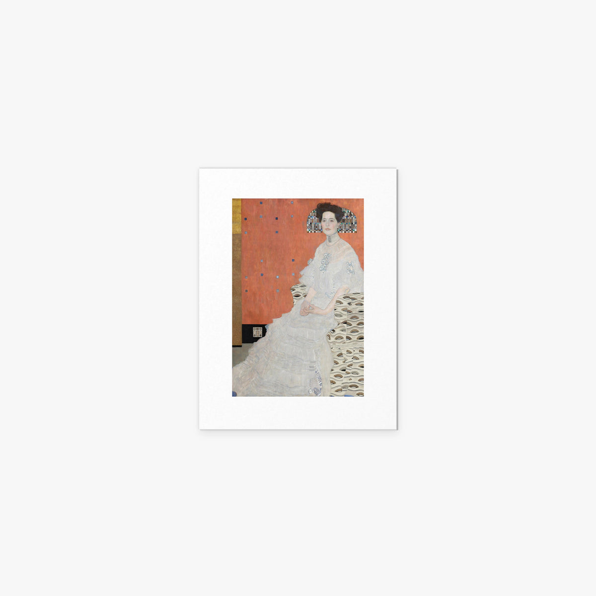 Ritratto di Fritza Riedler - Gustav Klimt, opera di Gustav Klimt (Secessione Viennese), stampa artistica su carta, 30x40cm