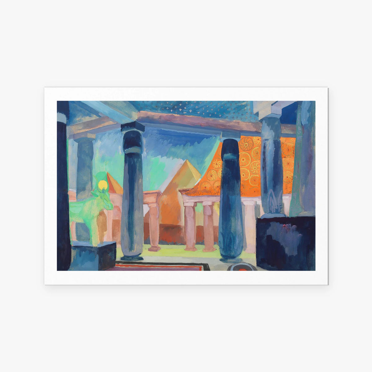 Scenografia per Cleopatra - Robert Delaunay, opera di Robert Delaunay (Art Déco), stampa artistica su carta, 115x80cm