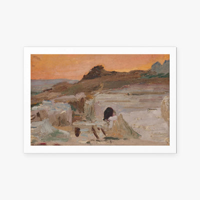 Siracusa, Teatro Greco - Jan Ciągliński, opera di Jan Ciągliński (Egittologia), stampa artistica su carta, 115x80cm