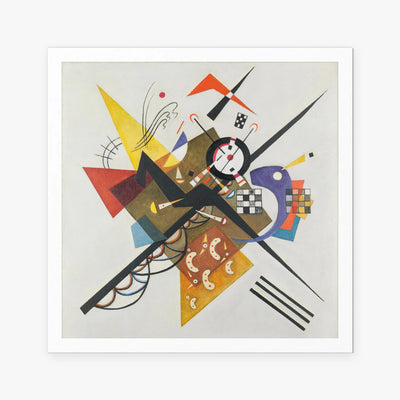 Su Bianco II - Wassily Kandinsky, opera di Wassily Kandinsky (Astrattismo), stampa artistica su carta, 80x80cm