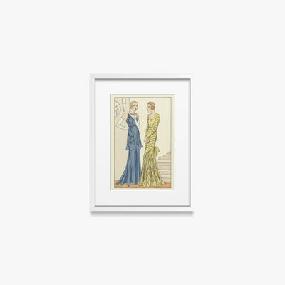Tendresse, Modello Brandt - Anonimo, opera di Anonimo (Art Déco), stampa con passepartout e cornice bianca, 30x40cm