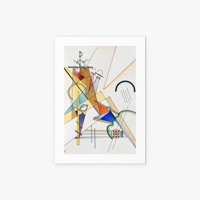 Tessuto - Wassily Kandinsky, opera di Wassily Kandinsky (Astrattismo), stampa artistica su carta, 50x70cm