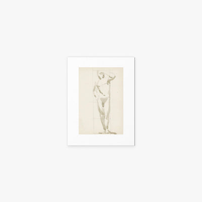 Uomo Nudo in Piedi - Reijer Stolk, opera di Reijer Stolk (Avanguardie), stampa artistica su carta, 30x40cm