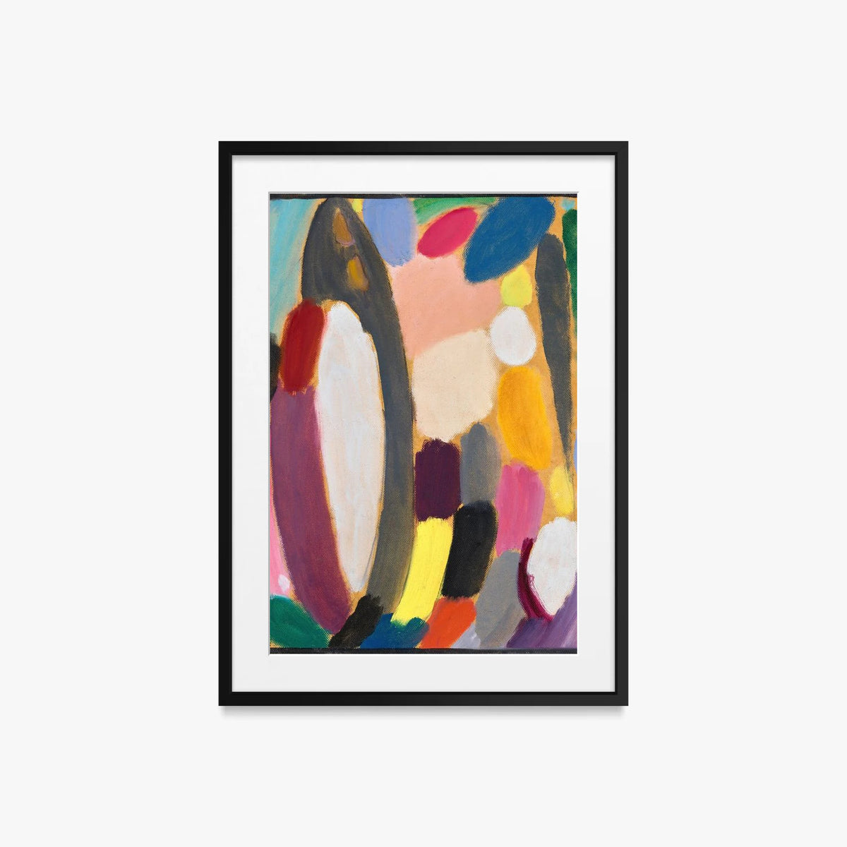 Variazione - Alexej von Jawlensky, opera di Alexej von Jawlensky (Espressionismo), stampa con passepartout e cornice nera, 50x70cm