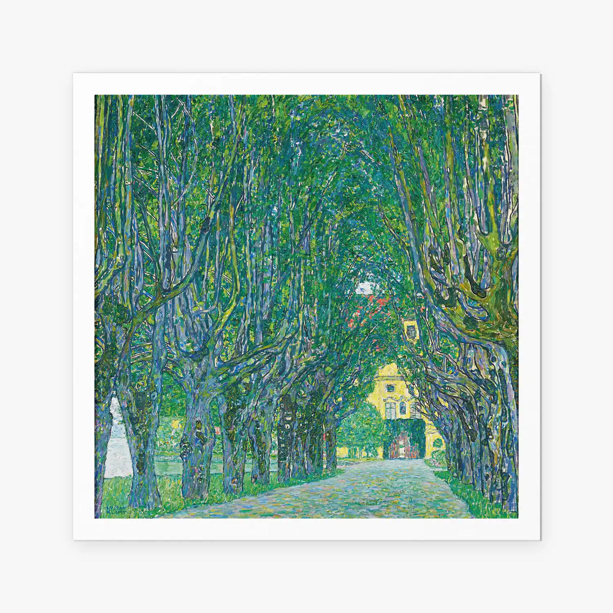 Viale del Castello di Kammer - Gustav Klimt, opera di Gustav Klimt (Secessione Viennese), stampa artistica su carta, 80x80cm