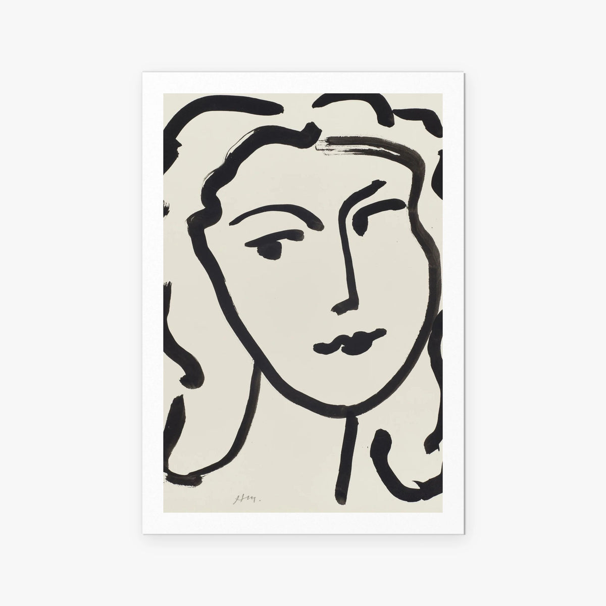 Volto di Donna - Henri Matisse, opera di Henri Matisse (Art Déco), stampa artistica su carta, 80x115cm