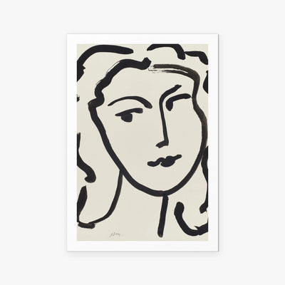 Volto di Donna - Henri Matisse, opera di Henri Matisse (Art Déco), stampa artistica su carta, 80x115cm